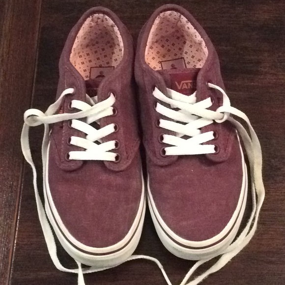 Vans Shoes - Maroon Vans size 6